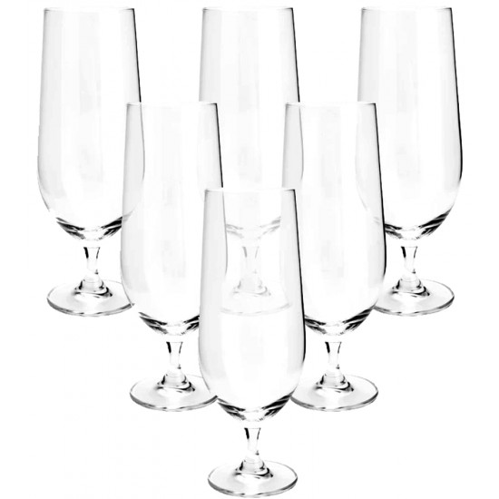 Jogo 6 Taças 470ml Para Cerveja Columba Cristal Ecológico Bohemia